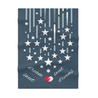 Dream Sweet Dreams, Baby Blanket, Red White and Blue