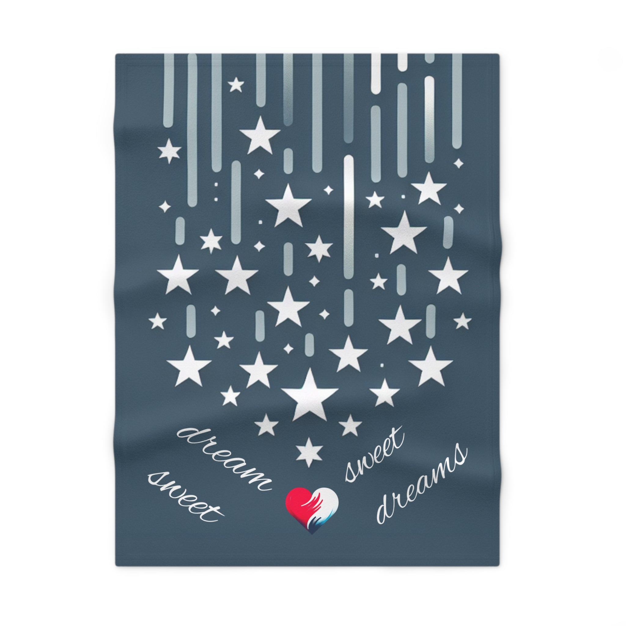 Dream Sweet Dreams, Baby Blanket, Red White and Blue