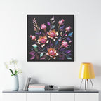 Metallic Floral 3D Canvas Print