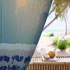 Inspirational Sleep Curtain — 'Close Your Eyes, Breathe In Deep' Bedroom Window Panel