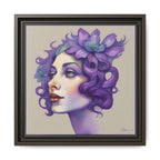 Painterly Floral Portrait Framed Art Print - WALLS & TIME