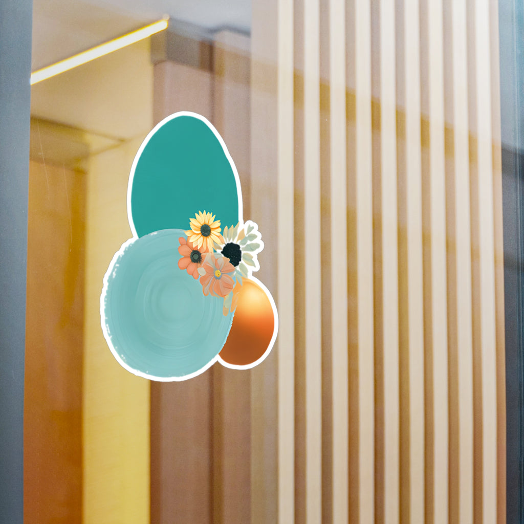 Kiss-Cut Vinyl Wall Decals, Satin Finish, Transparent, Vintage Botanical Collage Wall Art Sticker, Removable, Reuseable