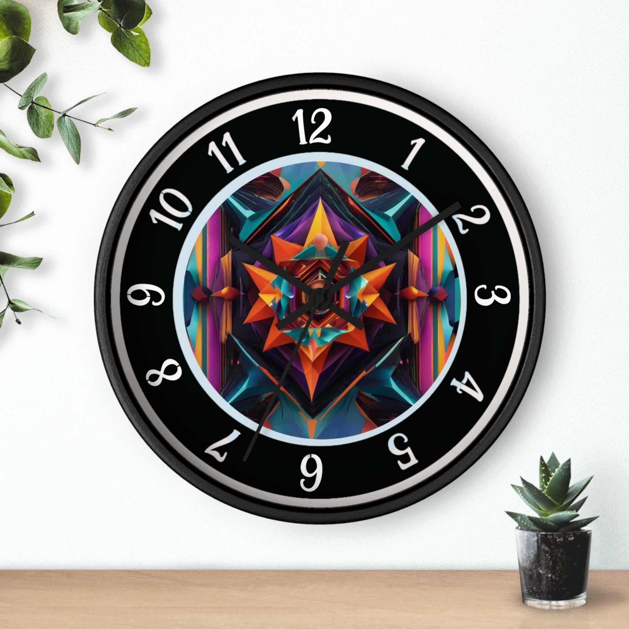 Artistic Silent Wall Clock, 10" Round