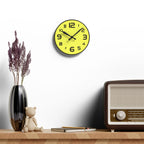 Decorative Lemon-Yellow Wall Clock