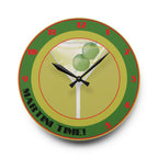 Martini Time Acrylic Wall Clock