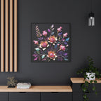 Metallic Floral 3D Canvas Print