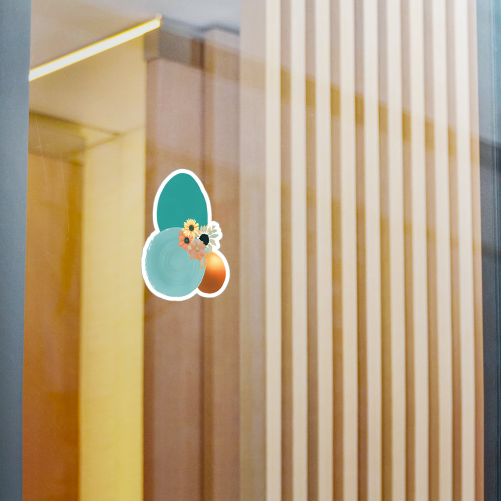 Kiss-Cut Vinyl Wall Decals, Satin Finish, Transparent, Vintage Botanical Collage Wall Art Sticker, Removable, Reuseable