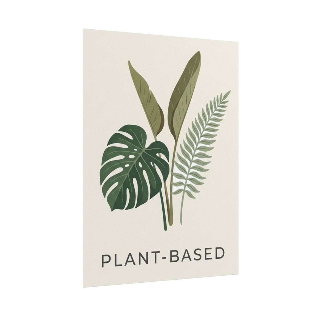 Plant-Based Botanical Poster — Minimalist Greenery Wall Art - WALLS & TIME