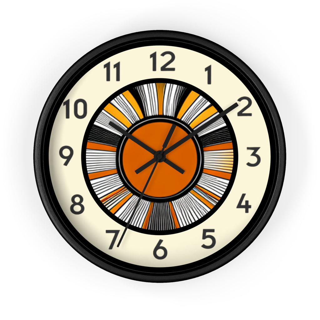 Boho Chic Line Art Wall Clock