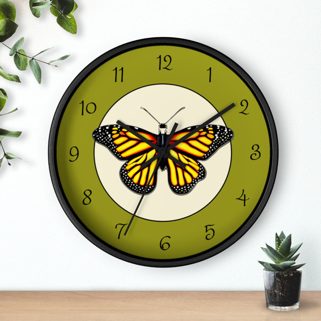 Monarch Butterfly Wall Clock