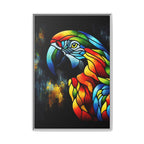 Mosaic Style Parrot Framed Canvas Art Print