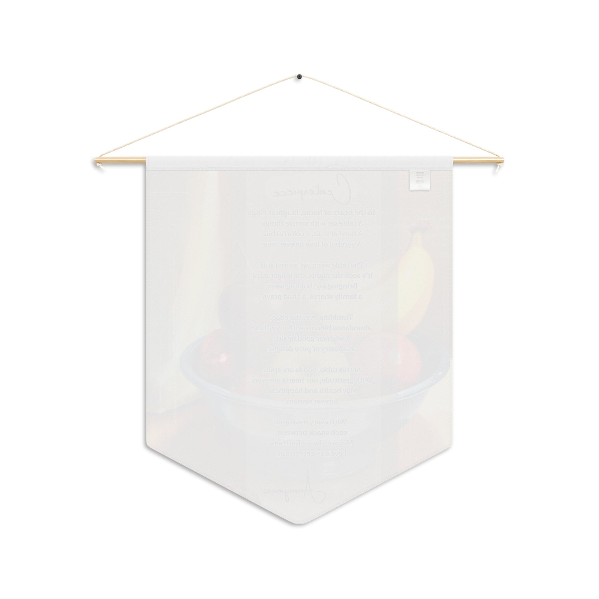 Home Decor Pennant, Inspirational Wall Hanging, Kitchen Wall Art, Gift for Foodies, Modern Decor