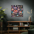 Floral 3D Wall Art Canvas - Elegant Rose Design for Home Decor