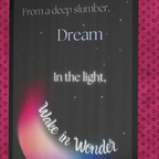 Blackout Window Panel featurning Word Art Poem