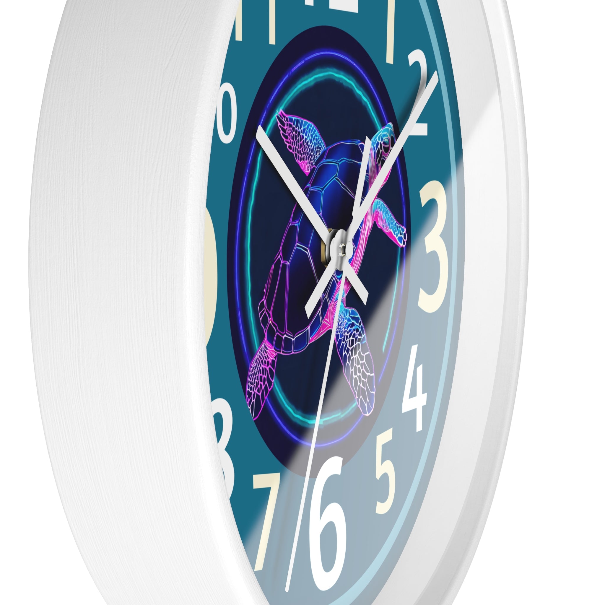 Vibrant Sea Turtle Wall Clock - Ocean-Inspired Home Decor