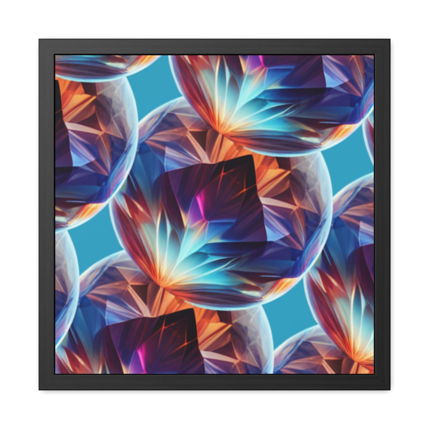 Just Gems 14" Square Framed Poster