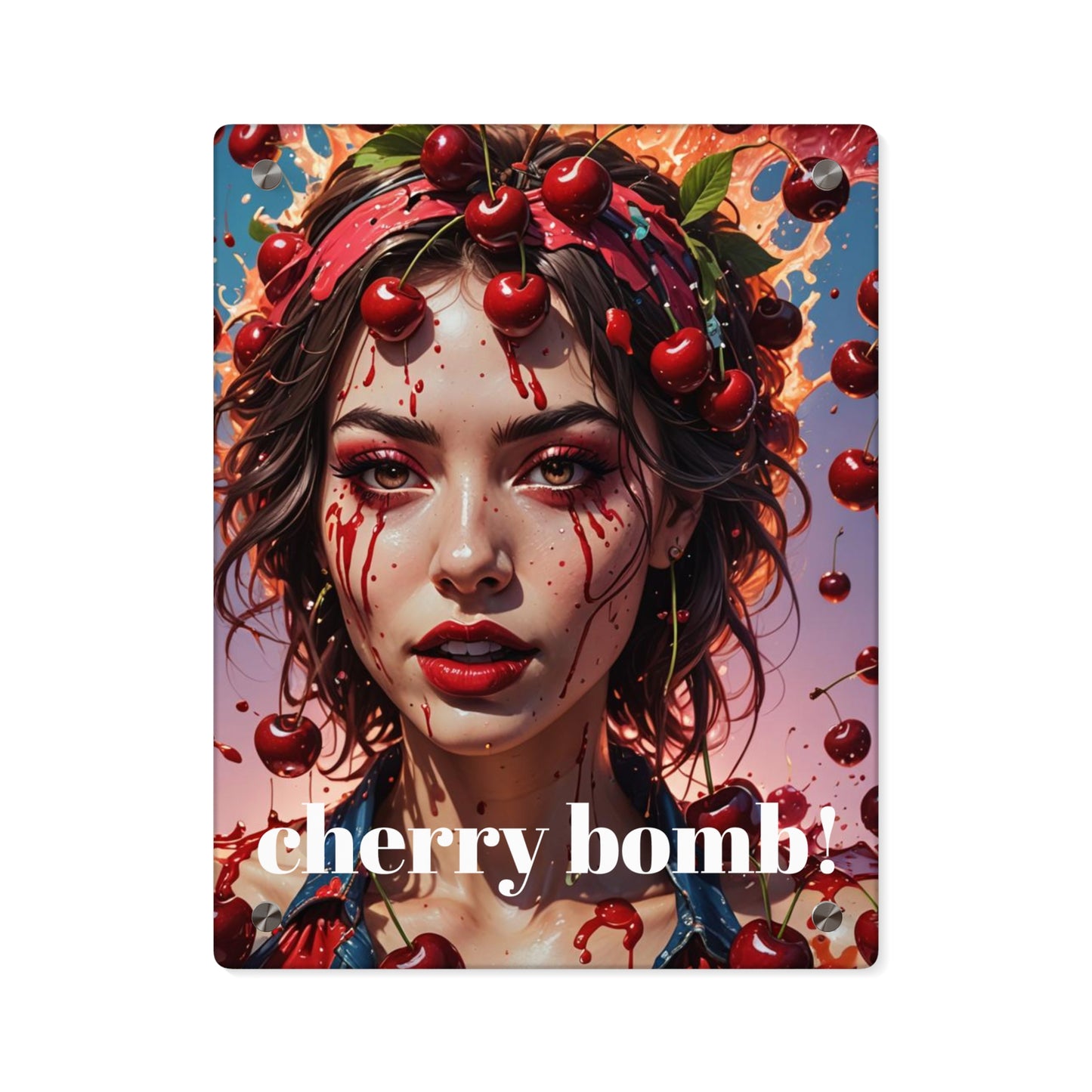 CherryBomb, A Lyrical Tribute, Acrylic Wall Art Panel