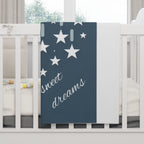 Dream Sweet Dreams, Baby Blanket, Red White and Blue