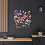 Floral 3D Wall Art Canvas - Elegant Rose Design for Home Decor