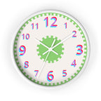 Geared Up 10" Round SILENT Wall Clock for Kids