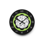 10.75" or 8" Artistic Acrylic Wall Clock, Floral Line Art
