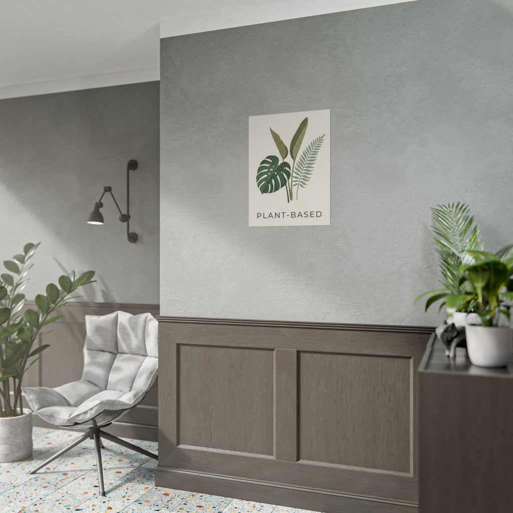 Plant-Based Botanical Poster — Minimalist Greenery Wall Art - WALLS & TIME
