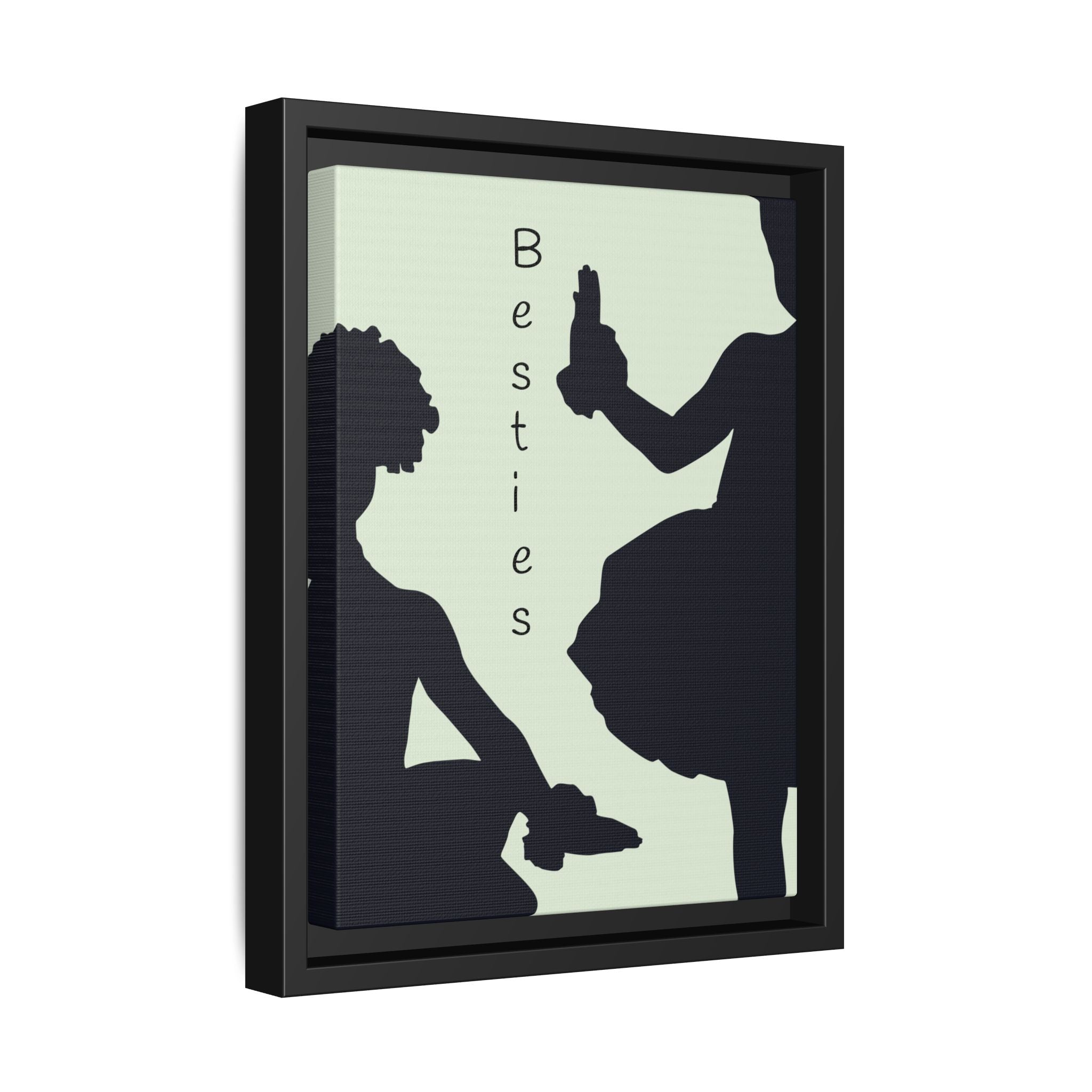 Ballet Ballerina Art Print, Matte Canvas, Framed - Minimalist Silhouette Wall Decor, Multiple Sizes & Colors, Eco-Friendly, Ready to Hang,