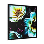 Unframed Canvas Art Print, Moody Botanicals Wall Art black border print