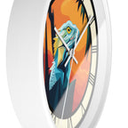 Bearded Dragon Wall Clock with Roman Numerals