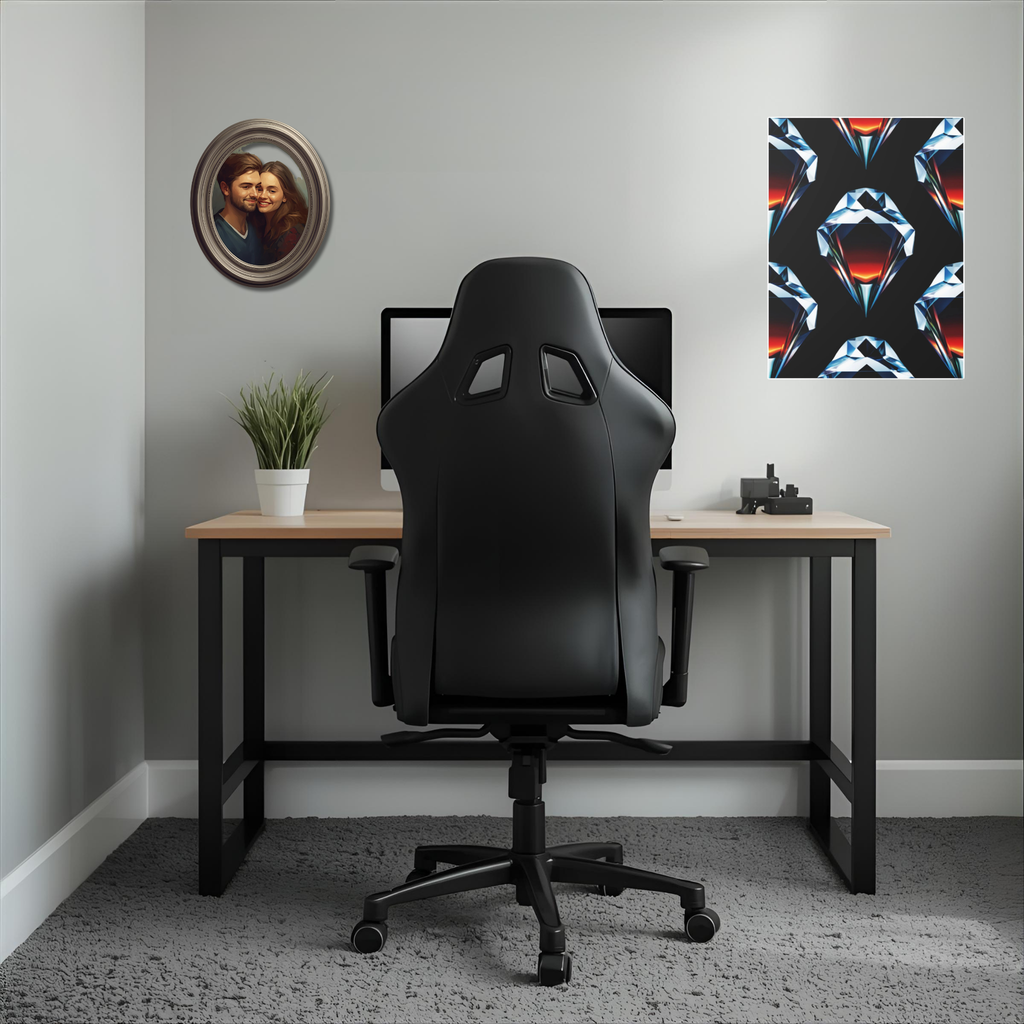 Table Lamp, Golden-Brown Snake Skin