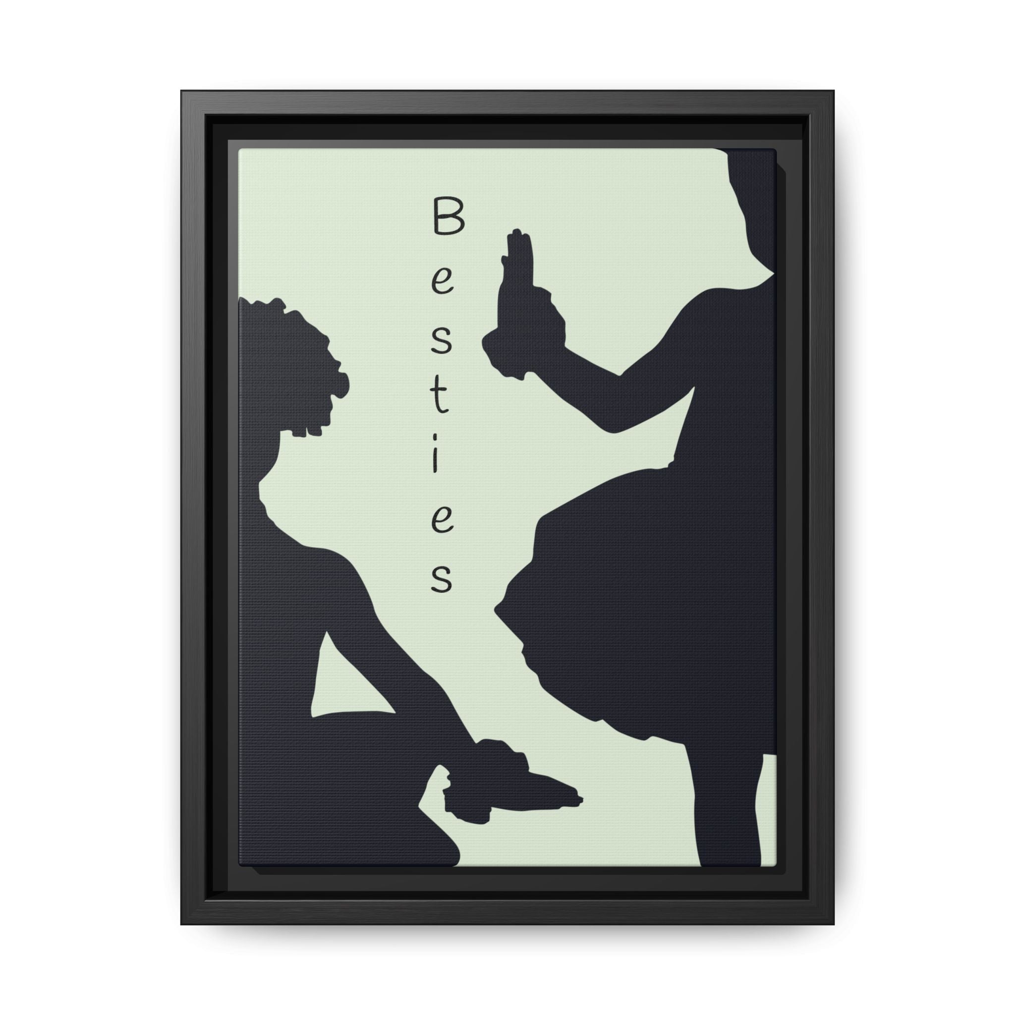 Ballet Ballerina Art Print, Matte Canvas, Framed - Minimalist Silhouette Wall Decor, Multiple Sizes & Colors, Eco-Friendly, Ready to Hang,