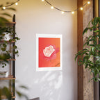 Red Rose Signed Digital Art Paper Poster