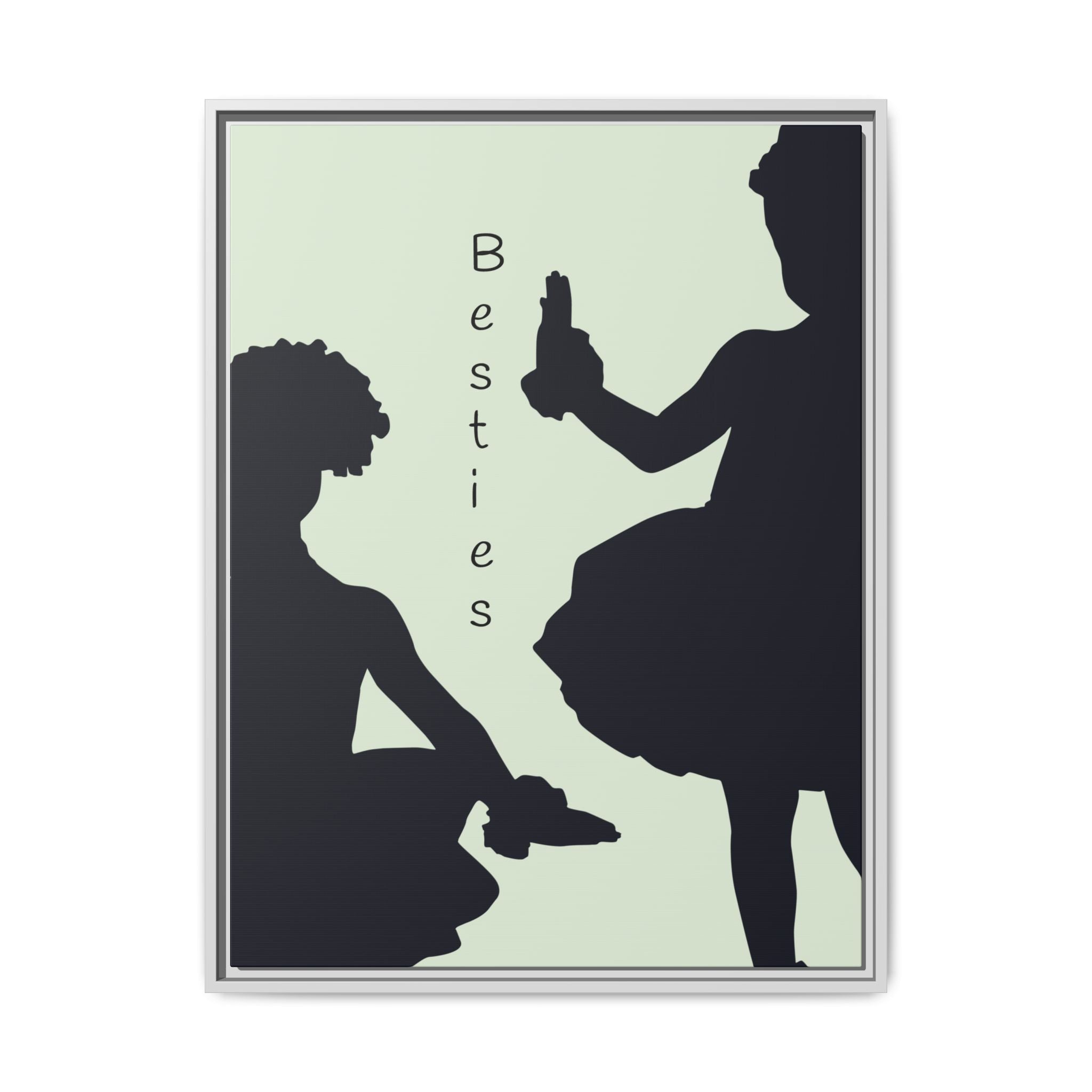 Ballet Ballerina Art Print, Matte Canvas, Framed - Minimalist Silhouette Wall Decor, Multiple Sizes & Colors, Eco-Friendly, Ready to Hang,