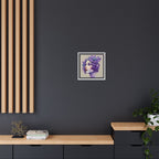 Painterly Floral Portrait Framed Art Print