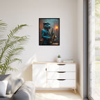 Bearded Dragon Playing the Saxophone Framed Wall Art