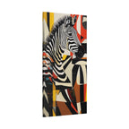 Abstract Maximalist Zebra African Safari Wall Art Print on Canvas