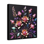 Metallic Floral 3D Canvas Print