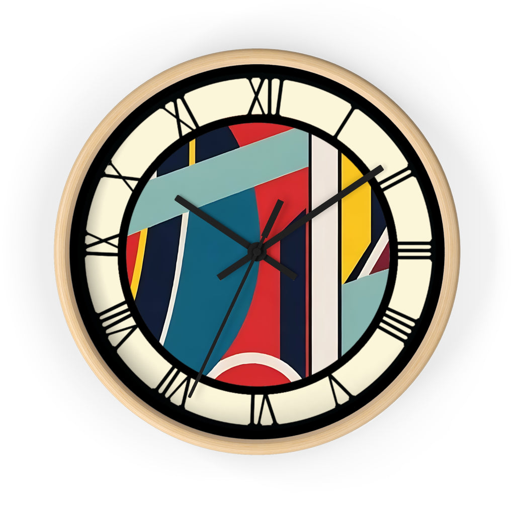 Wall Clock, Contemporary with Roman Numerals, Non- Ticking