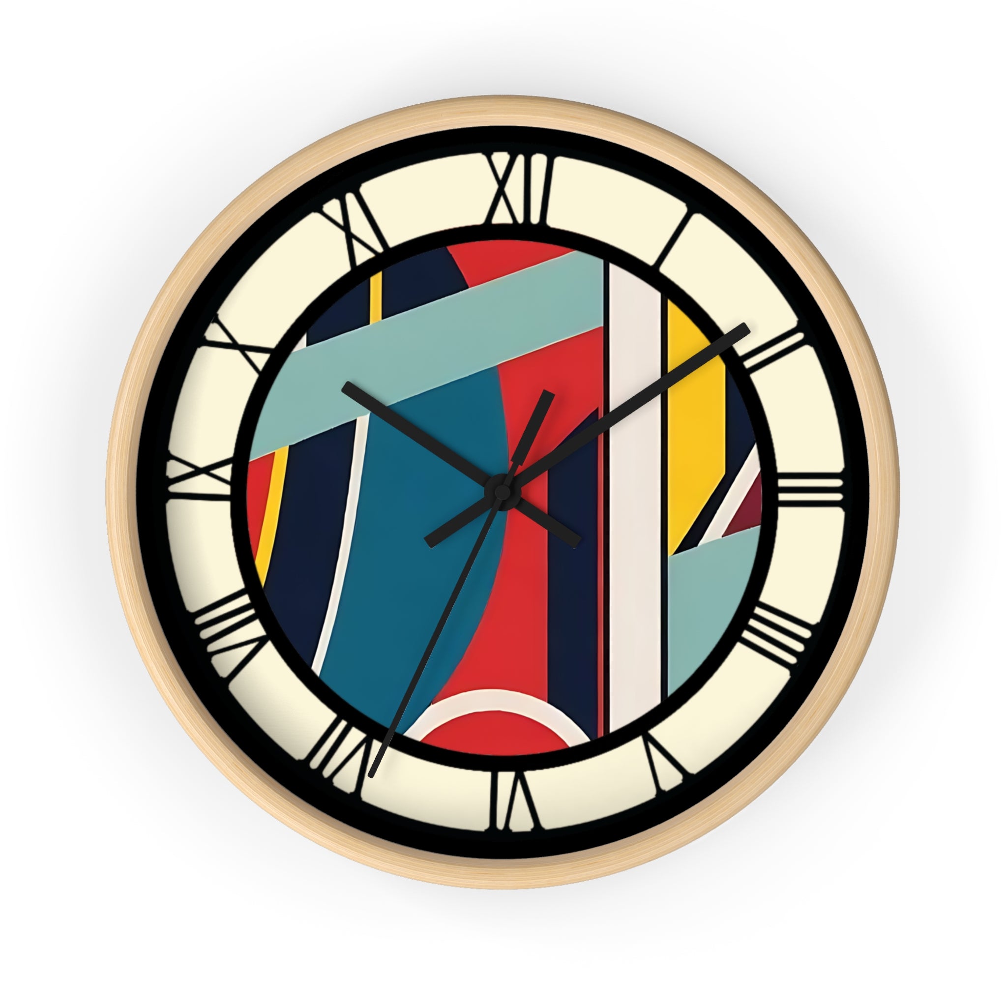 Wall Clock, Contemporary with Roman Numerals, Non- Ticking