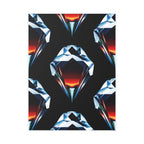 Large Unframed Satin Poster, Diamonds and Fire