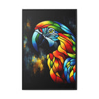 Mosaic Style Parrot Framed Canvas Art Print