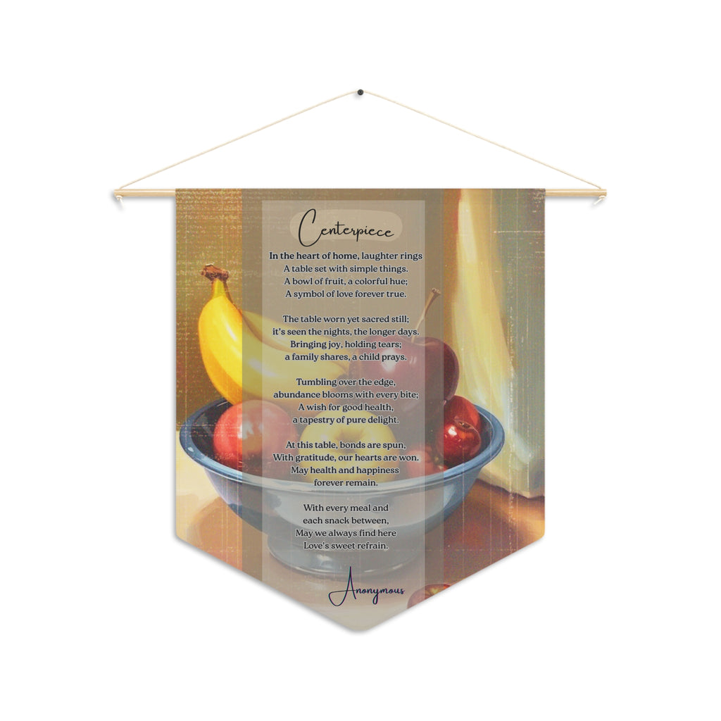 Home Decor Pennant, Inspirational Wall Hanging, Kitchen Wall Art, Gift for Foodies, Modern Decor