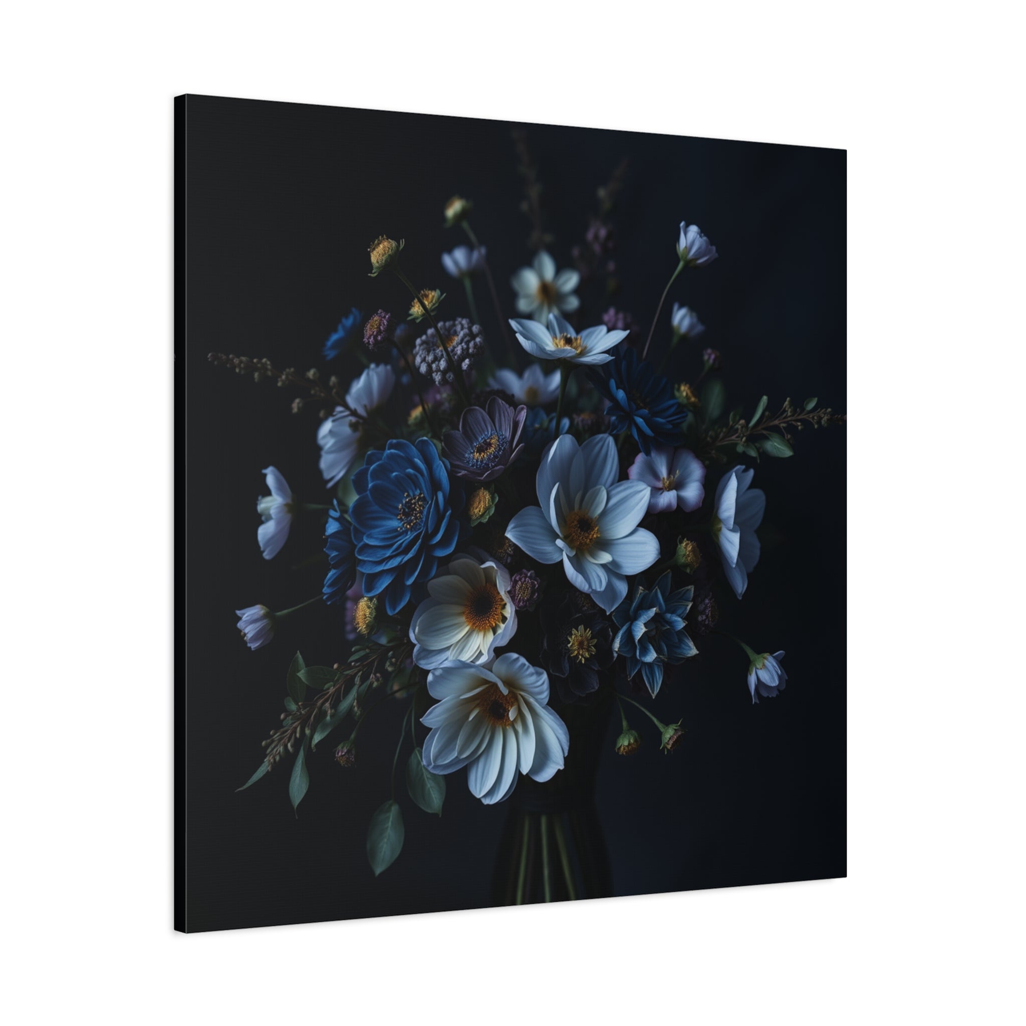 Unframed Canvas Art Prints, Moody Botanicals Wall Art, Set of 2,