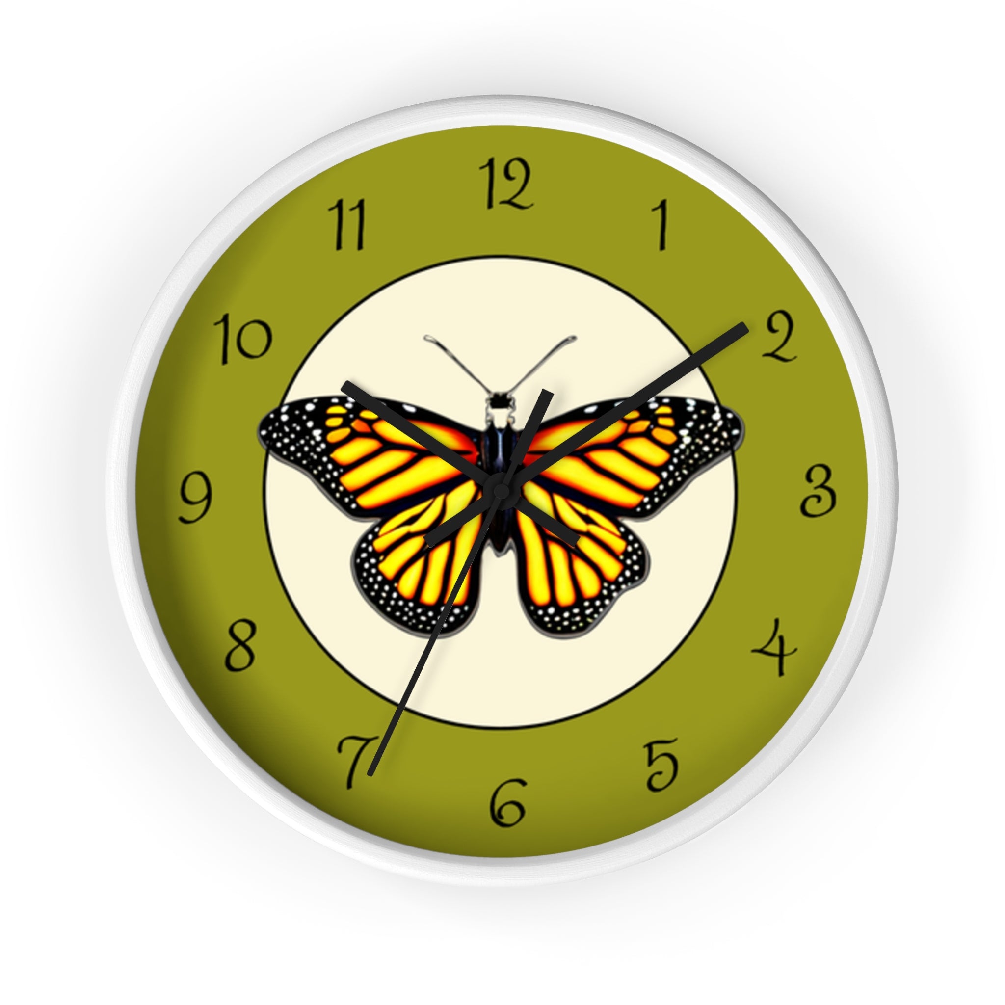 Monarch Butterfly Wall Clock