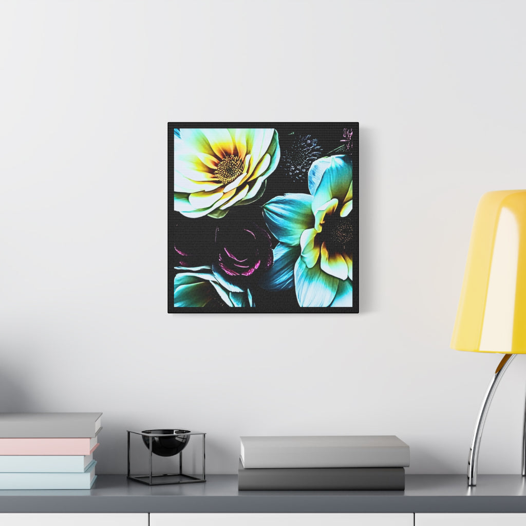 Unframed Canvas Art Print, Moody Botanicals Wall Art black border print