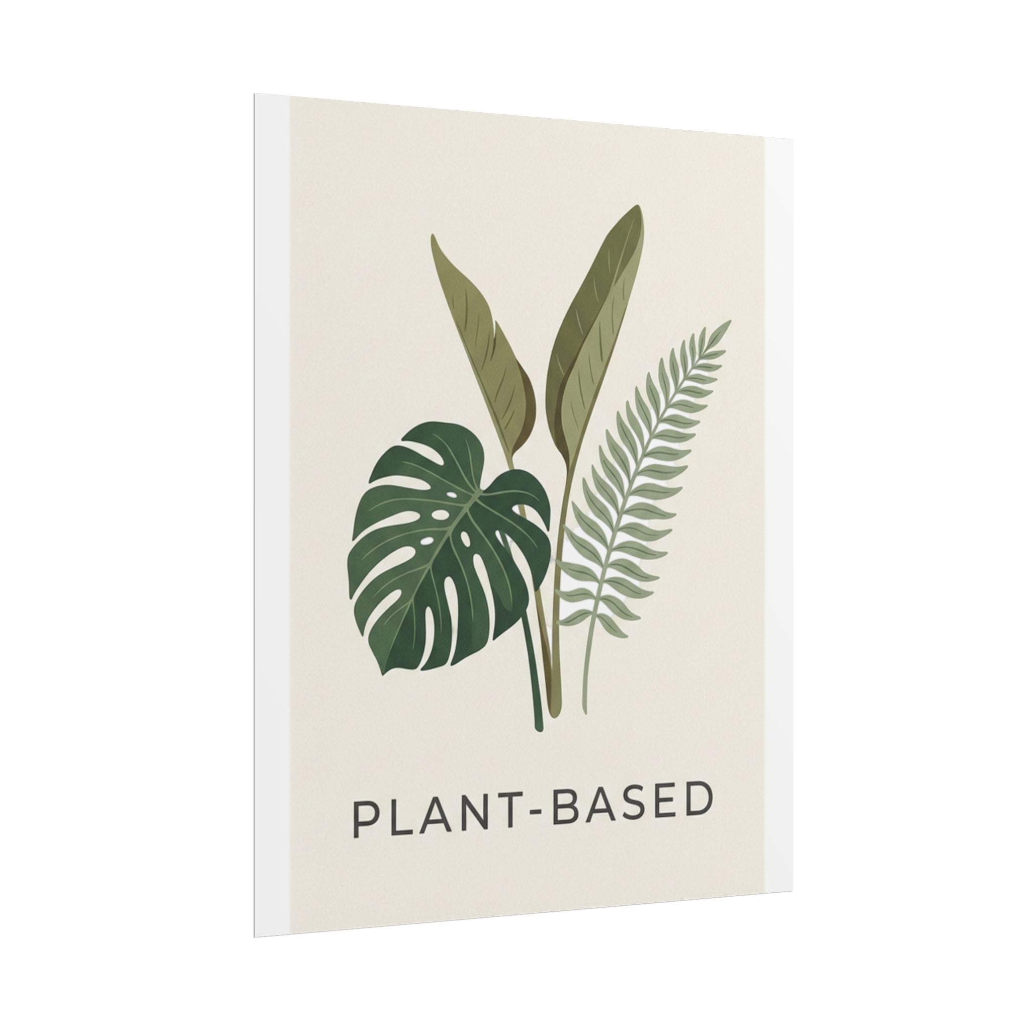 Plant-Based Botanical Poster — Minimalist Greenery Wall Art