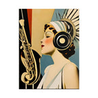Mid-Century Modern Jazz Abstract Poster — Rolled Art Print (3 Sizes)