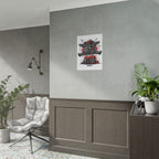 Gangsta Gymnastics Elephant Poster — Fun Motivational Wall Art for Kids & Teens