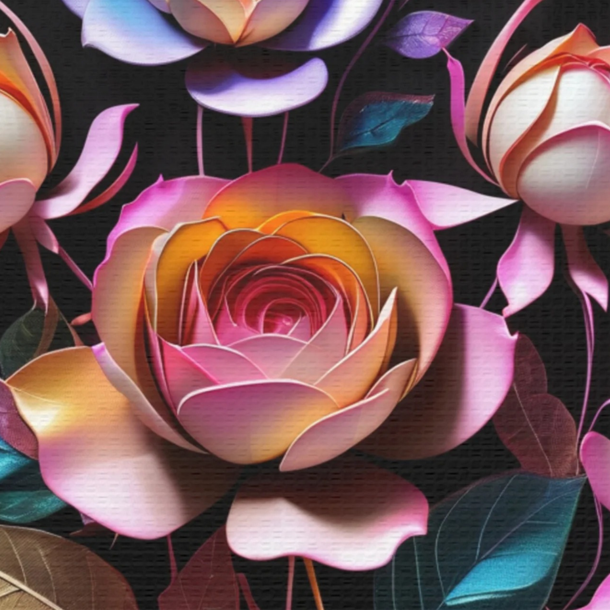 Table Lamp, Golden-Brown Snake Skin