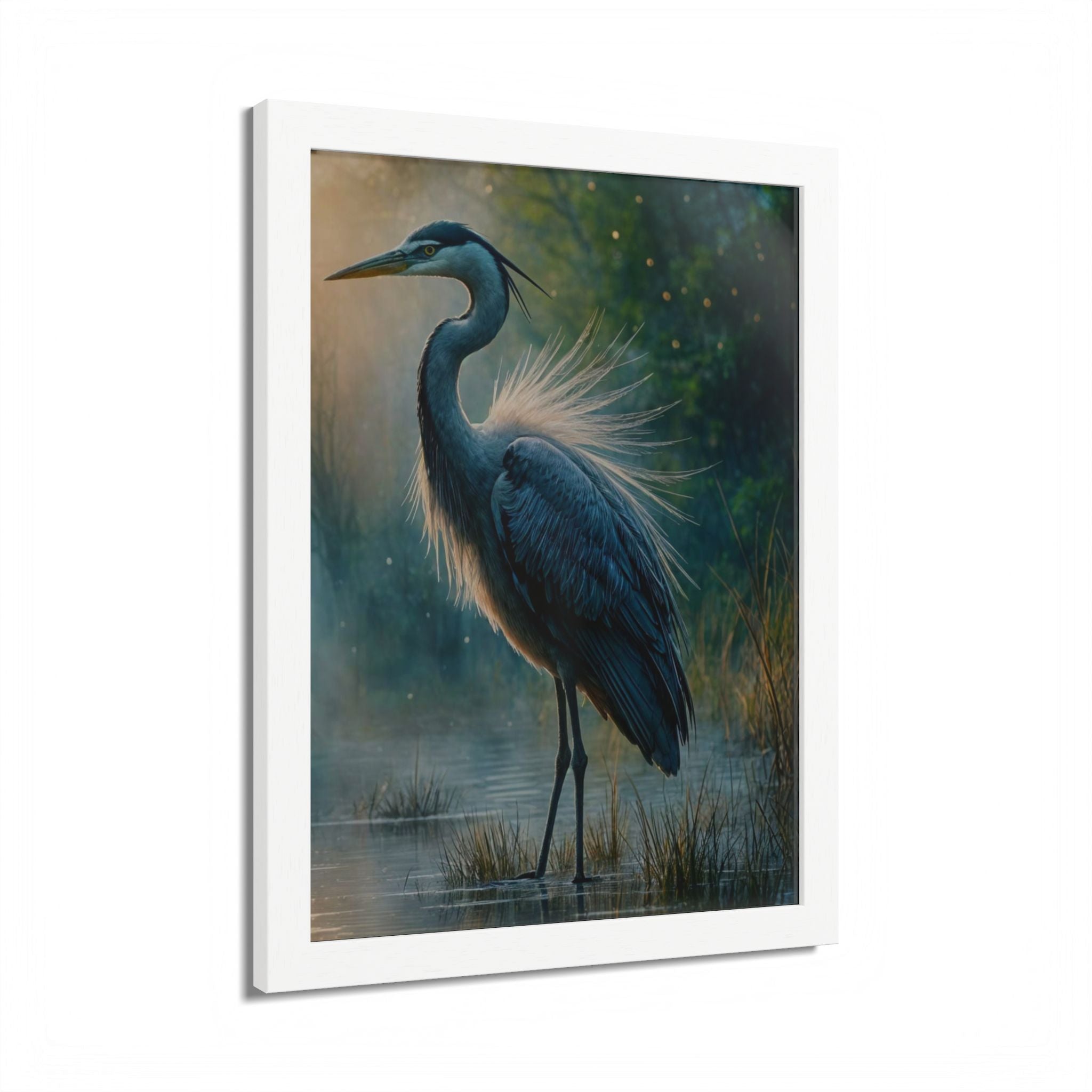 Heron Fine Art Framed Poster